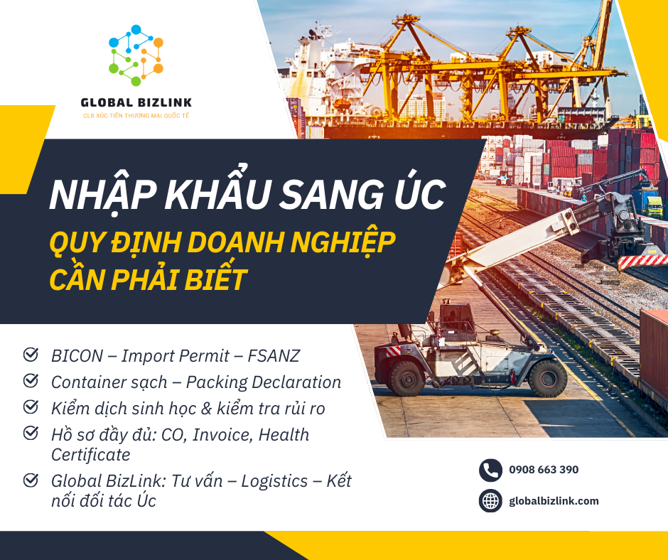 Xuất Khẩu Sang Úc: Hướng Dẫn Nhập Khẩu – Những Điều Doanh Nghiệp Việt Cần Biết